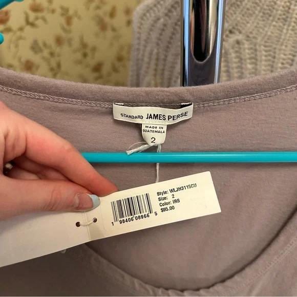 NWT James Perse V Neck tank sz 2 - Picture 2 of 3